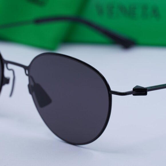 ?️ New Bottega Veneta BV1268S 001 Sunglasses - Black Frame, Grey Lenses main image 6